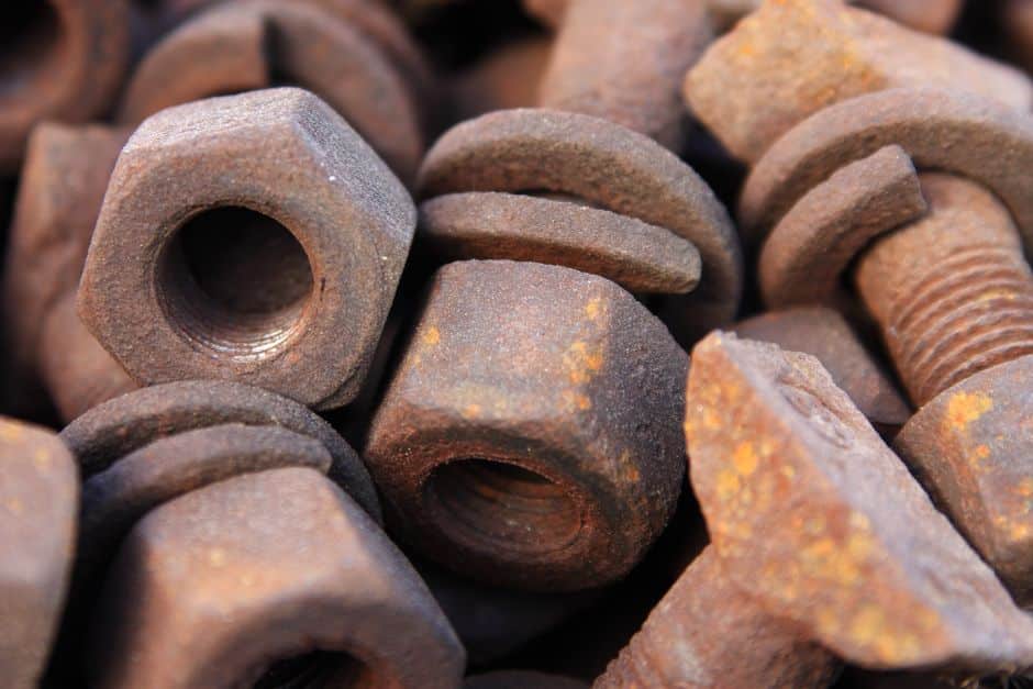 hot dipped galvanized anchor bolts in construction foundation