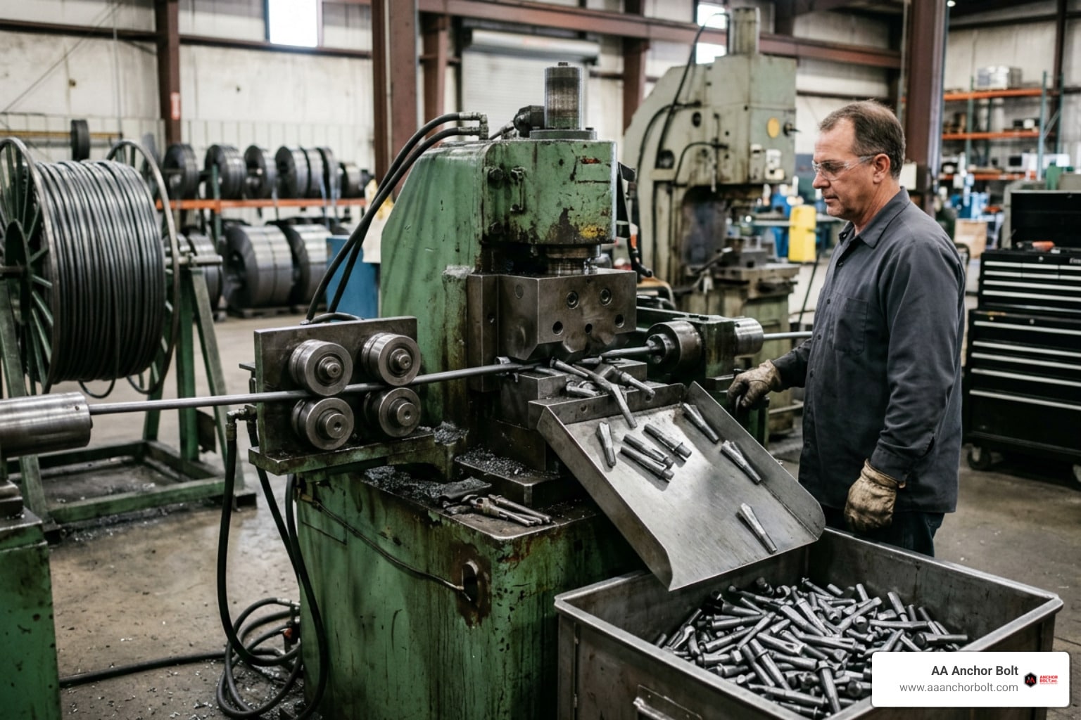 cold forging machine forming wedge anchor blanks