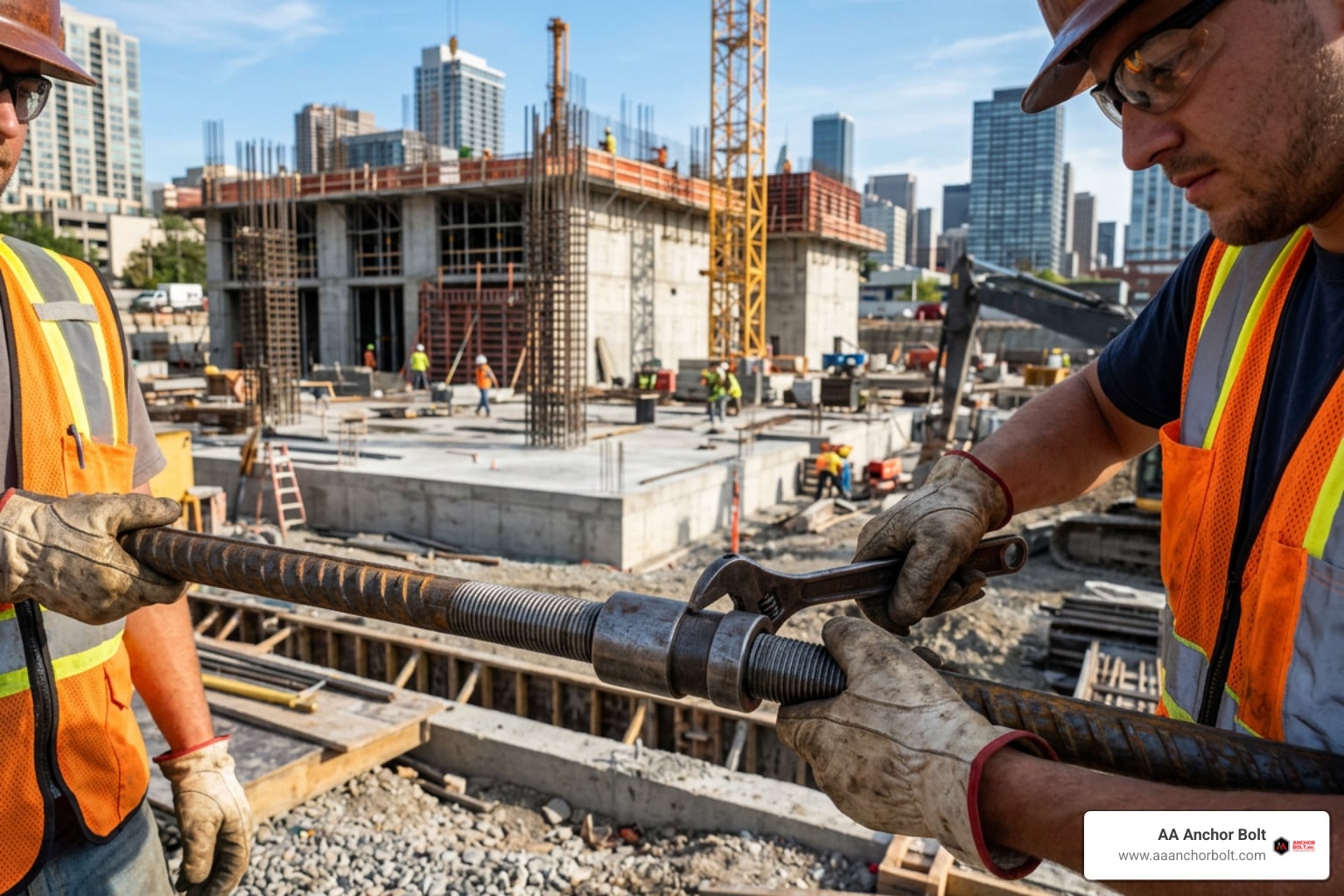 threaded rebar commercial projects