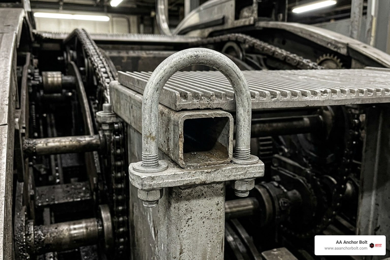 U-bolt for escalators